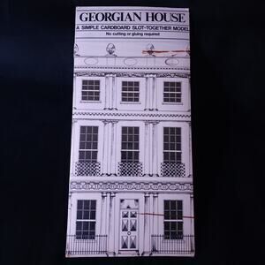 Vintage Archi-Types Georgian House Cardboard Slot-Together Model Kit New Sealed